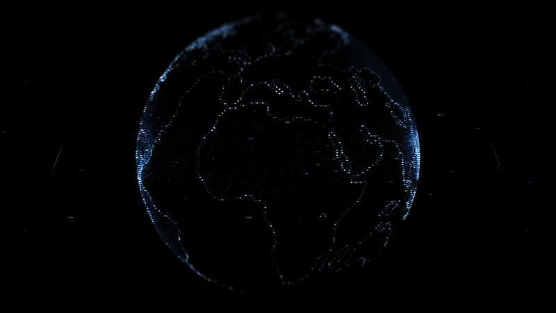 Cyber globe animation